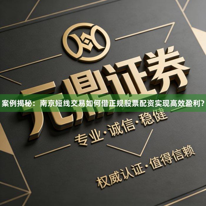 案例揭秘：南京短线交易如何借正规股票配资实现高效盈利？