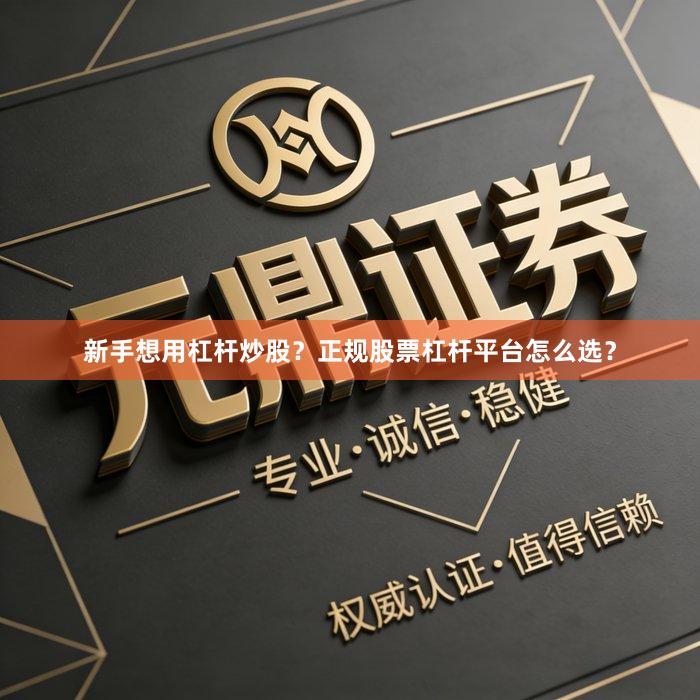 新手想用杠杆炒股?正规股票杠杆平台怎么选?