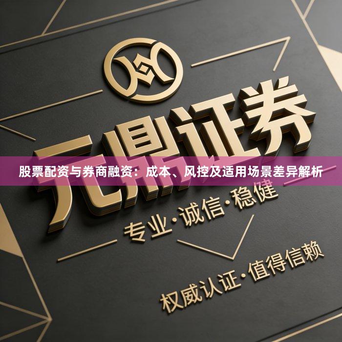 股票配资与券商融资：成本、风控及适用场景差异解析